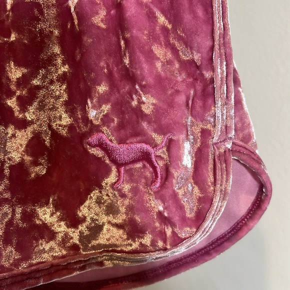 🔹 PINK Velour Track Shorts - Picture 3 of 5